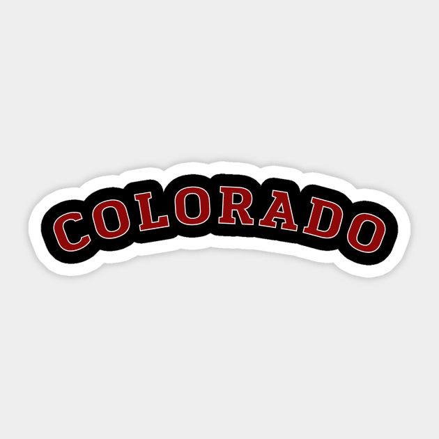 Colorado State Vintage Retro Style Sticker by twentysevendstudio